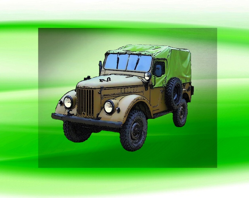 GAZ-69M DTF nažehlovačka 9x7 cm