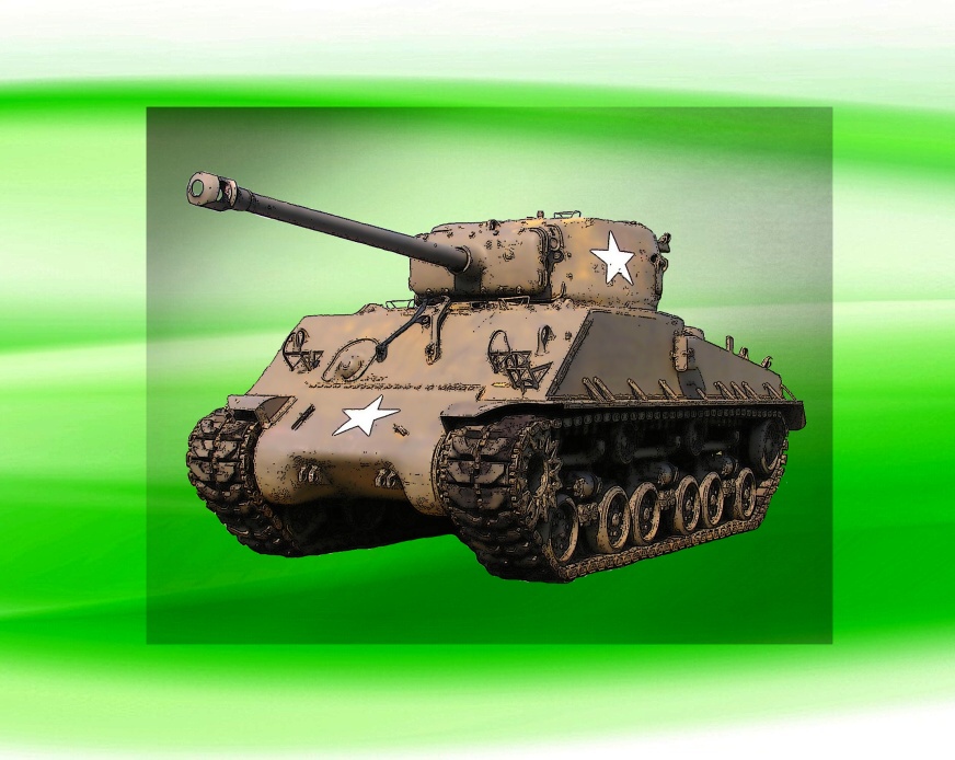 tank SHERMAN M4 DTF nažehlovačka 14x8 cm