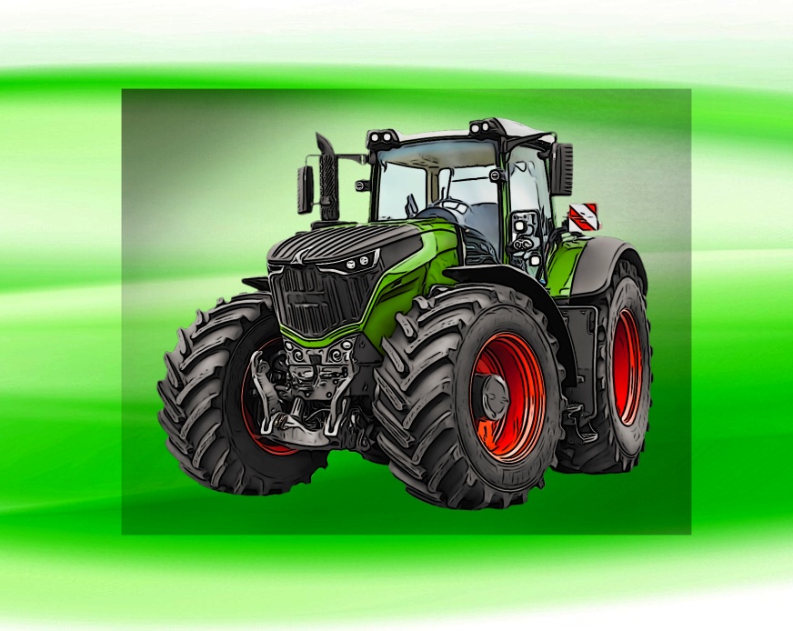 Fendt 1000 Vario DTF nažehlovačka 6x5 cm