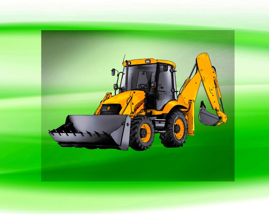 JCB 3CX DTF nažehlovačka 9x5cm