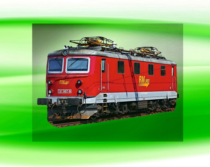 DTF nažehlovačka s lokomotivou 121 007 9x7 cm