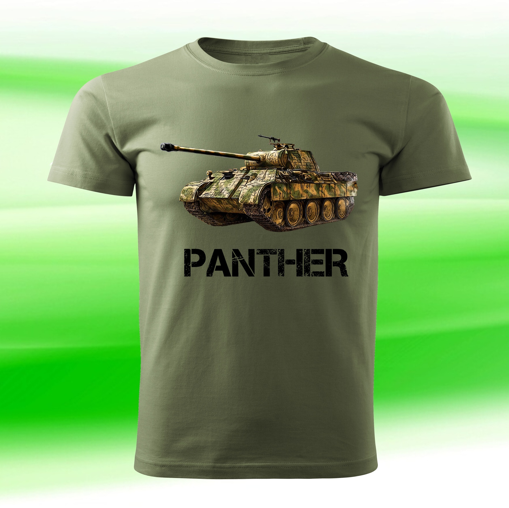 vojenské tričko PANTHER khaki