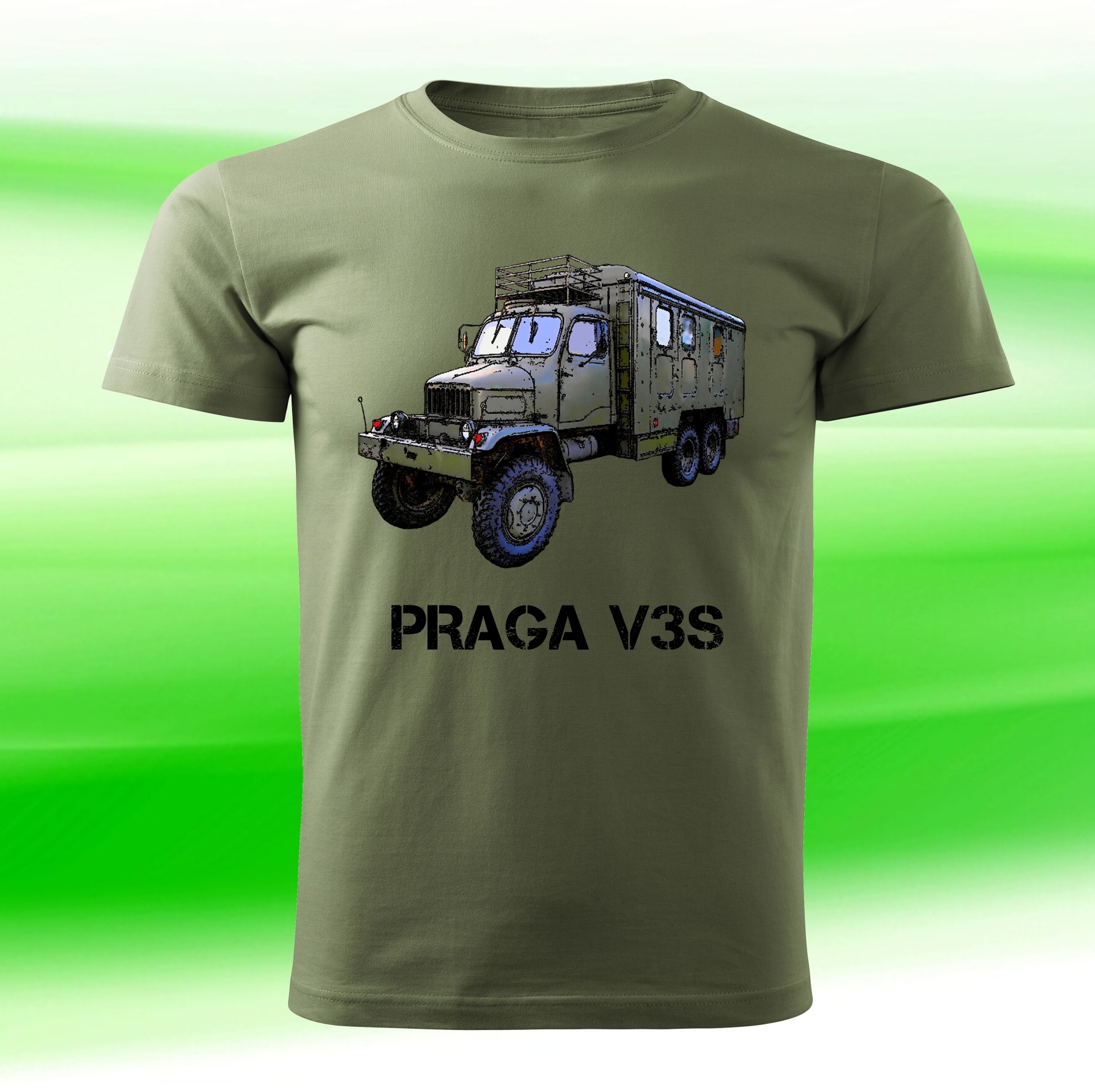 vojenské tričko PRAGA V3S khaki