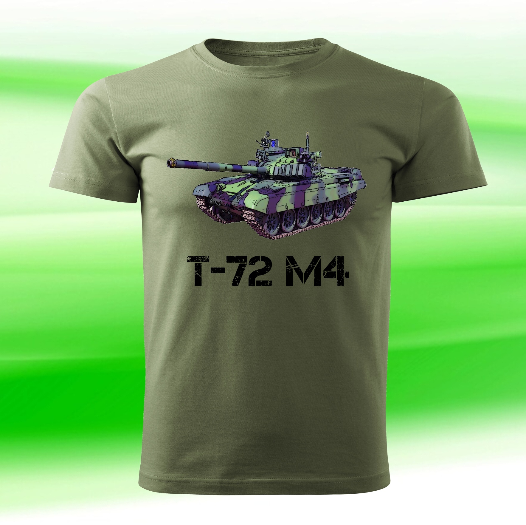 vojenské tričko tank T-72 M4 khaki