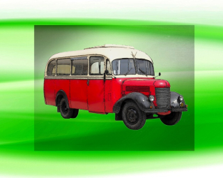 autobus Praga RND DTF nažehlovačka 7x4cm