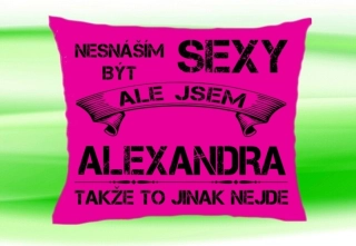 Polštář se jménem ALEXANDRA