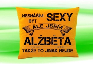 Polštář se jménem ALŽBĚTA