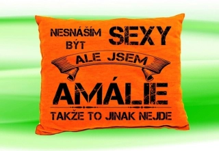 Polštář se jménem AMÁLIE