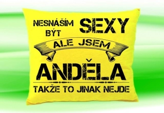 Polštář se jménem ANDĚLA