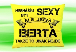 Polštář se jménem BERTA