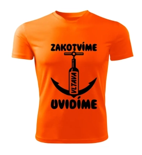 Vodácké tričko Zakotvíme uvidíme Vltava
