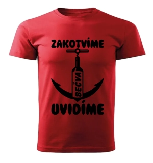 Vodácké tričko Zakotvíme uvidíme Bečva