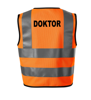 Moon River Doktor reflexní vesta oranžová velikost 2XL