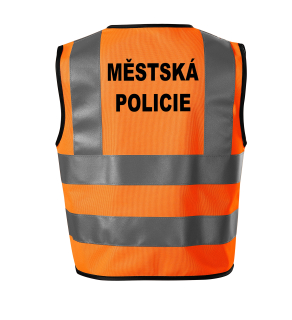 Moon River MĚSTSKÁ POLICIE reflexní vesta oranžová velikost M