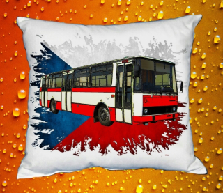 Moon River KAROSA B732 polštářek s autobusem 30x40 cm
