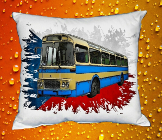 Moon River KAROSA Šl 11 polštářek s autobusem 30x40 cm