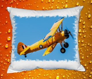 Moon River Boeing Stearman, Kaydet Polštář s letadlem 30x40 cm