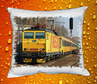 Polštářek s lokomotivou Regiojet 162 112-7