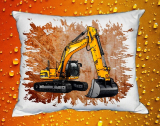 Moon River JCB JS290 polštářek oranžový