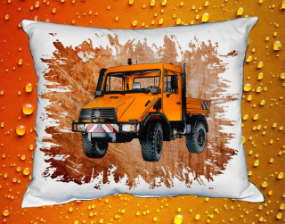 Moon River Mercedes Unimog U20 polštářek oranžový