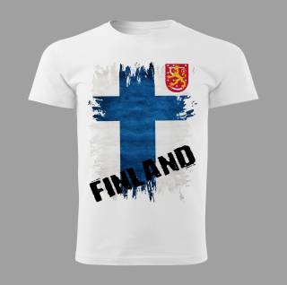 tričko s vlajkou FINSKA