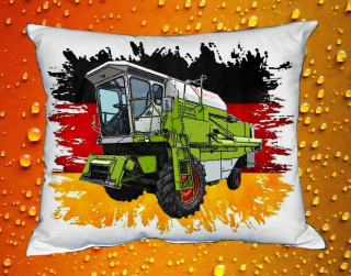 Moon River Claas Dominator 76 polštář s kombajnem 30x40 cm