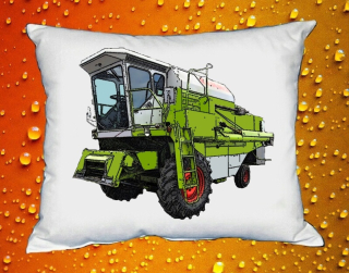Moon River Claas Dominator 76 II polštář s kombajnem 30x40 cm