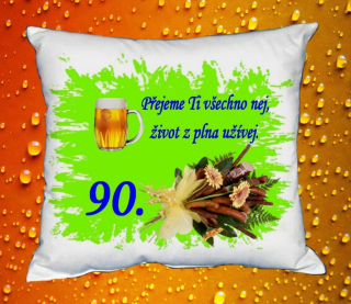 Polštář narozeniny MUŽI 90 let