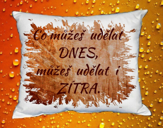 Polštář co můžeš udělat dnes, můžeš udělat i zítra III