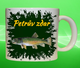 hrnek pro rybáře Petrův Zdar pstruh
