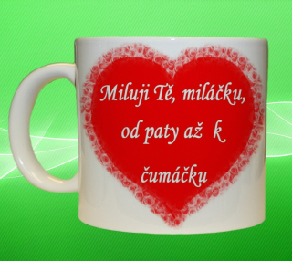 hrnek Svatý Valentýn miluji Tě miláčku II 75 ml