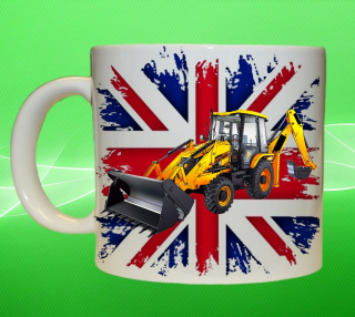 Moon River JCB 3DX hrnek s bagrem objem 330 ml
