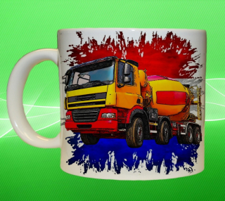 Moon River DAF CF vlajka míchačka hrnek s náklaďákem