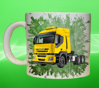 Moon River IVECO Stralis 440 zelený hrnek s náklaďákem