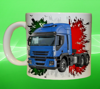 Moon River IVECO Stralis 450 vlajka hrnek s náklaďákem