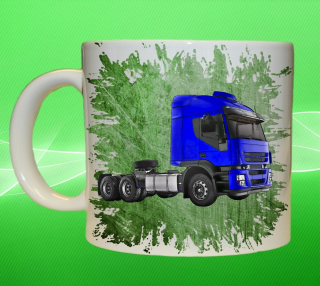 Moon River IVECO Stralis zelený hrnek s náklaďákem