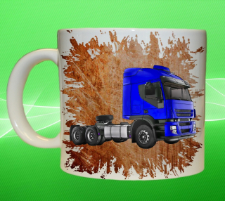 Moon River IVECO Stralis oranžový hrnek s náklaďákem