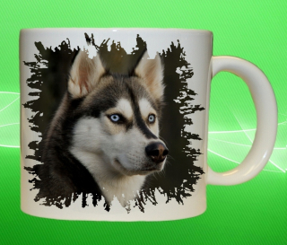 hrnek s pejskem Husky II