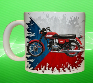 hrnek s motorkou ČZ 175