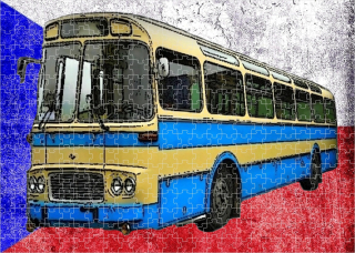 puzzle s autobusem KAROSA ŠL 11