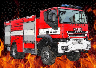 puzzle hasiči IVECO TRAKKER 4x4