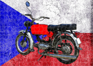 puzzle s motorkou mustang 23