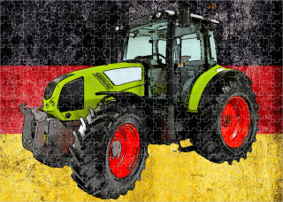 puzzle s traktorem CLAAS Arion 400