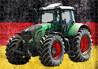 puzzle s traktorem Fendt 930