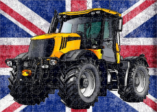 puzzle s traktorem JCB Fastrac 3230