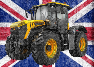 puzzle s traktorem JCB Fastrac 4220