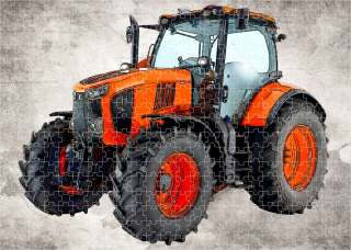 puzzle s traktorem KUBOTA