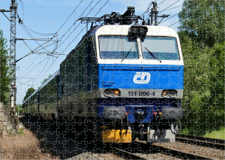 puzzle s lokomotivou 151 006-4