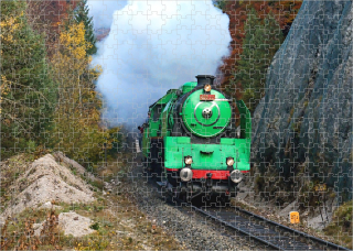 puzzle s lokomotivou 486 007
