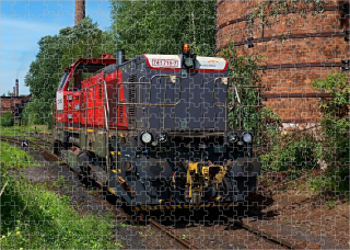 puzzle s lokomotivou 741 715-7